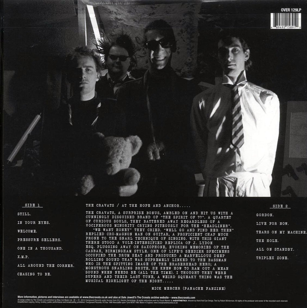 The Cravats - In Toytown (remastered) vinyl LP back cover