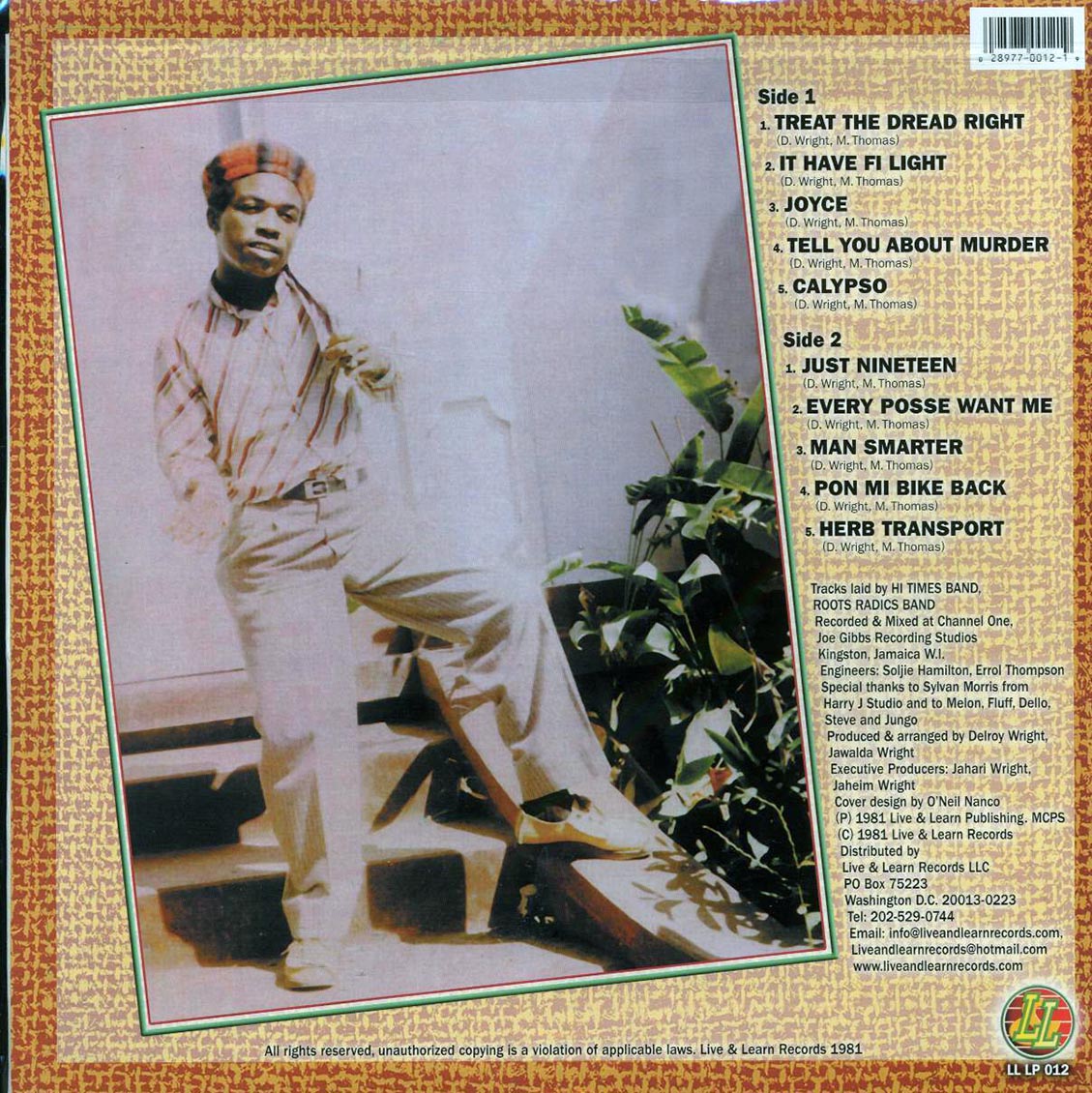 Toyan - Every Posse Want Me vinyl LP back cover