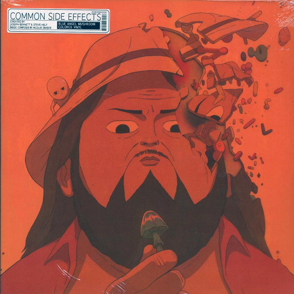 Nicolas Snyder - Common Side Effects: Adult Swim Original Series Soundtrack (2xLP) (blue angel mushroom vinyl) vinyl LP front cover