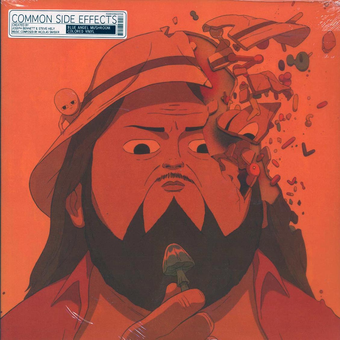 Nicolas Snyder - Common Side Effects: Adult Swim Original Series Soundtrack (2xLP) (blue angel mushroom vinyl) vinyl LP front cover