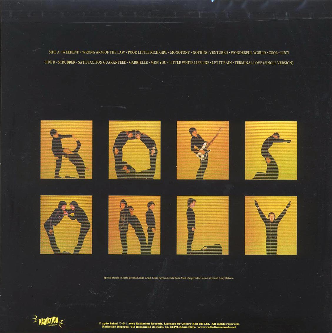 The Boys - Boys Only vinyl LP back cover