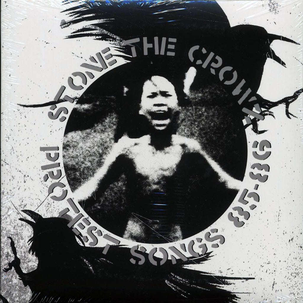 Stone The Crowz - Protest Songs 85-86 (clear vinyl) vinyl LP front cover