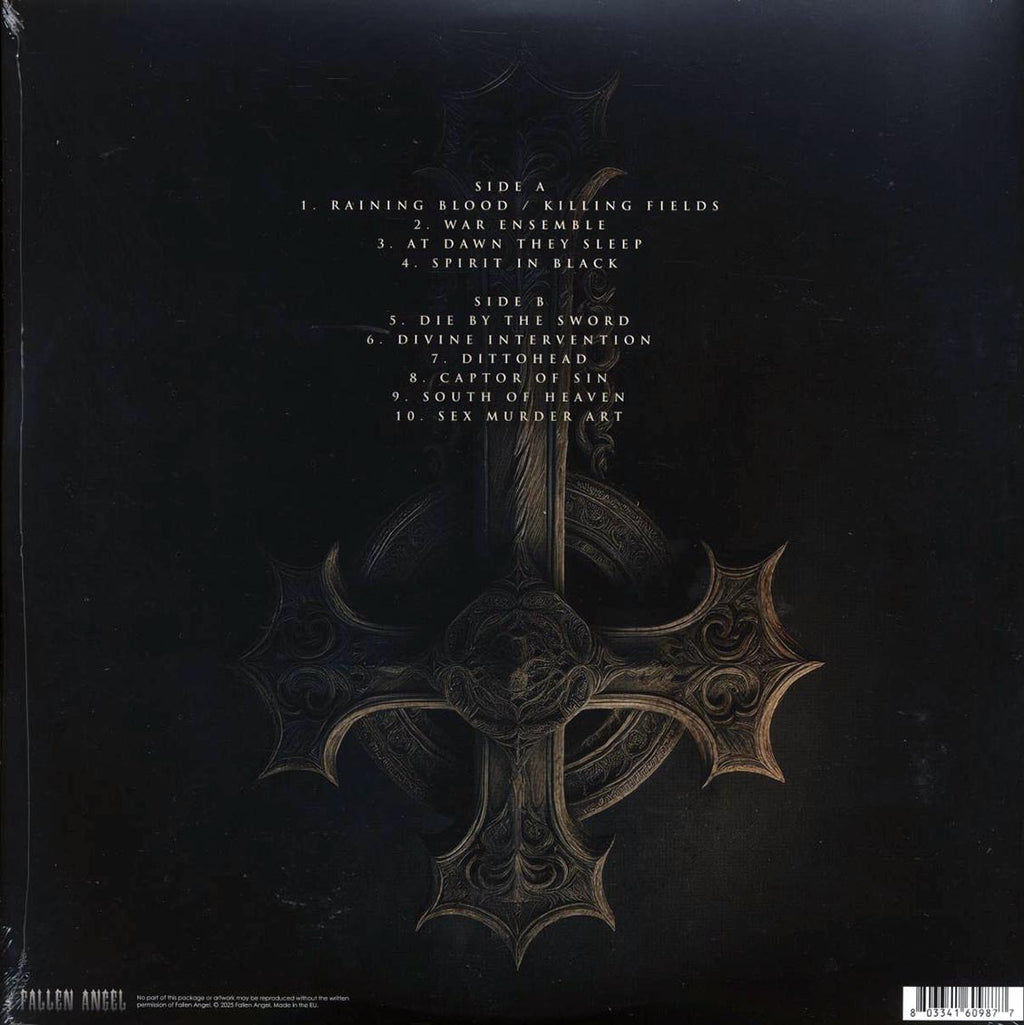 Slayer - Black Spirits: Live vinyl LP back cover