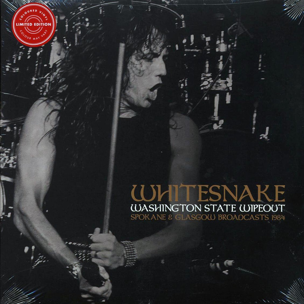 Whitesnake - Washington State Wipeout: Spokane & Glasgow Broadcasts 1984 (2xLP) (clear vinyl) vinyl LP front cover