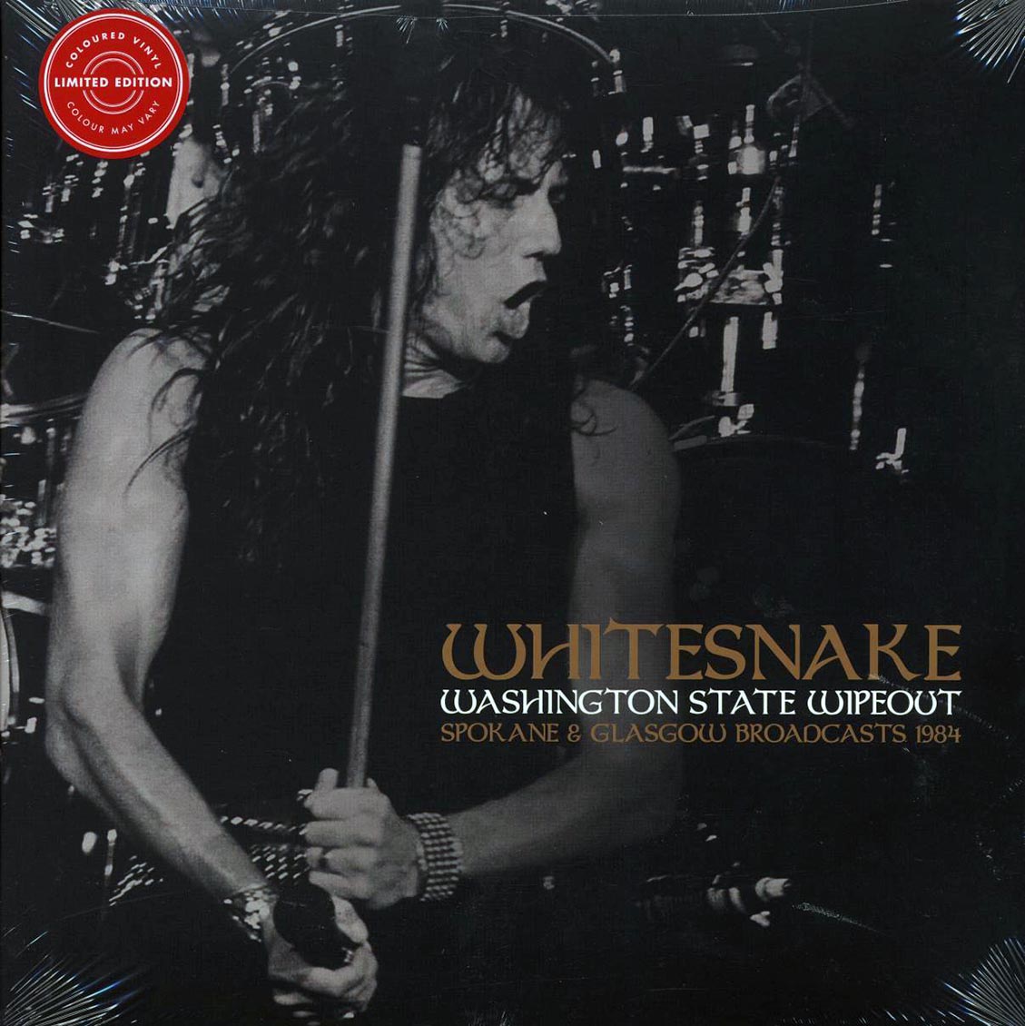 Whitesnake - Washington State Wipeout: Spokane & Glasgow Broadcasts 1984 (2xLP) (clear vinyl) vinyl LP front cover