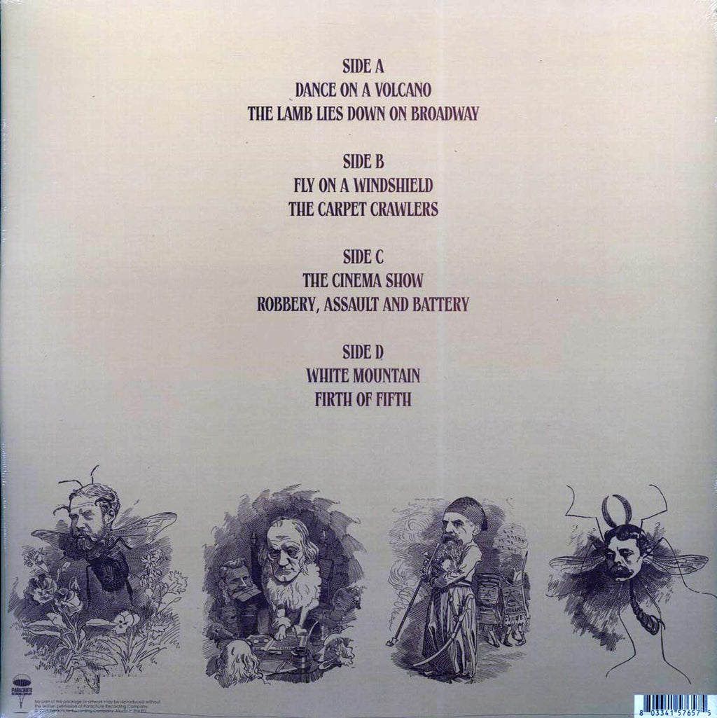 Genesis - Getting In Tune Volume 1: Hammersmith Odeon, London, England, 10th June 1976 (2xLP) vinyl LP back cover