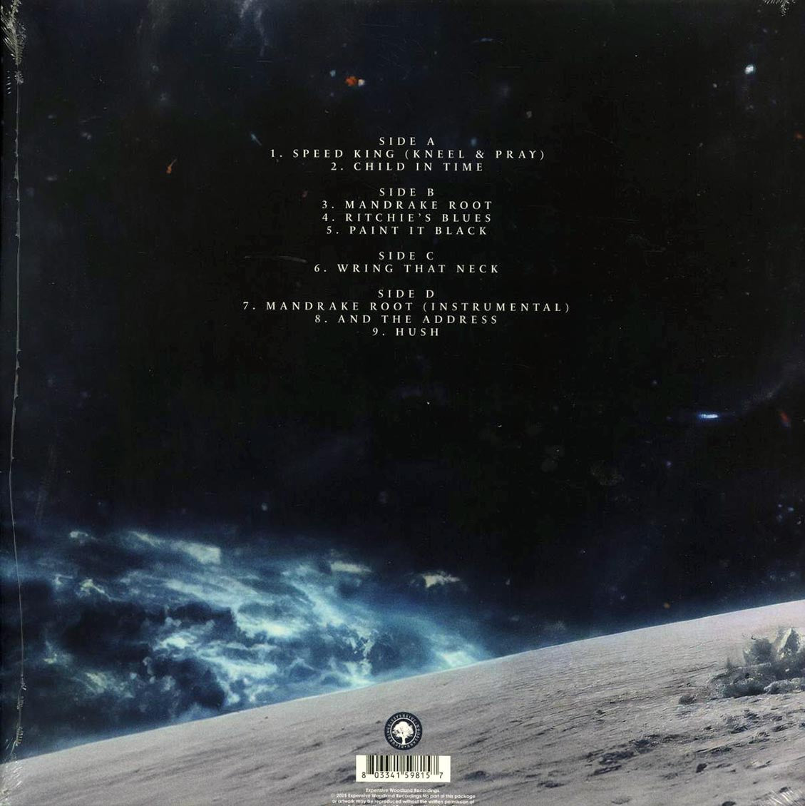Deep Purple - Live At BBC Broadcasting House 1969 (2xLP) vinyl LP back cover