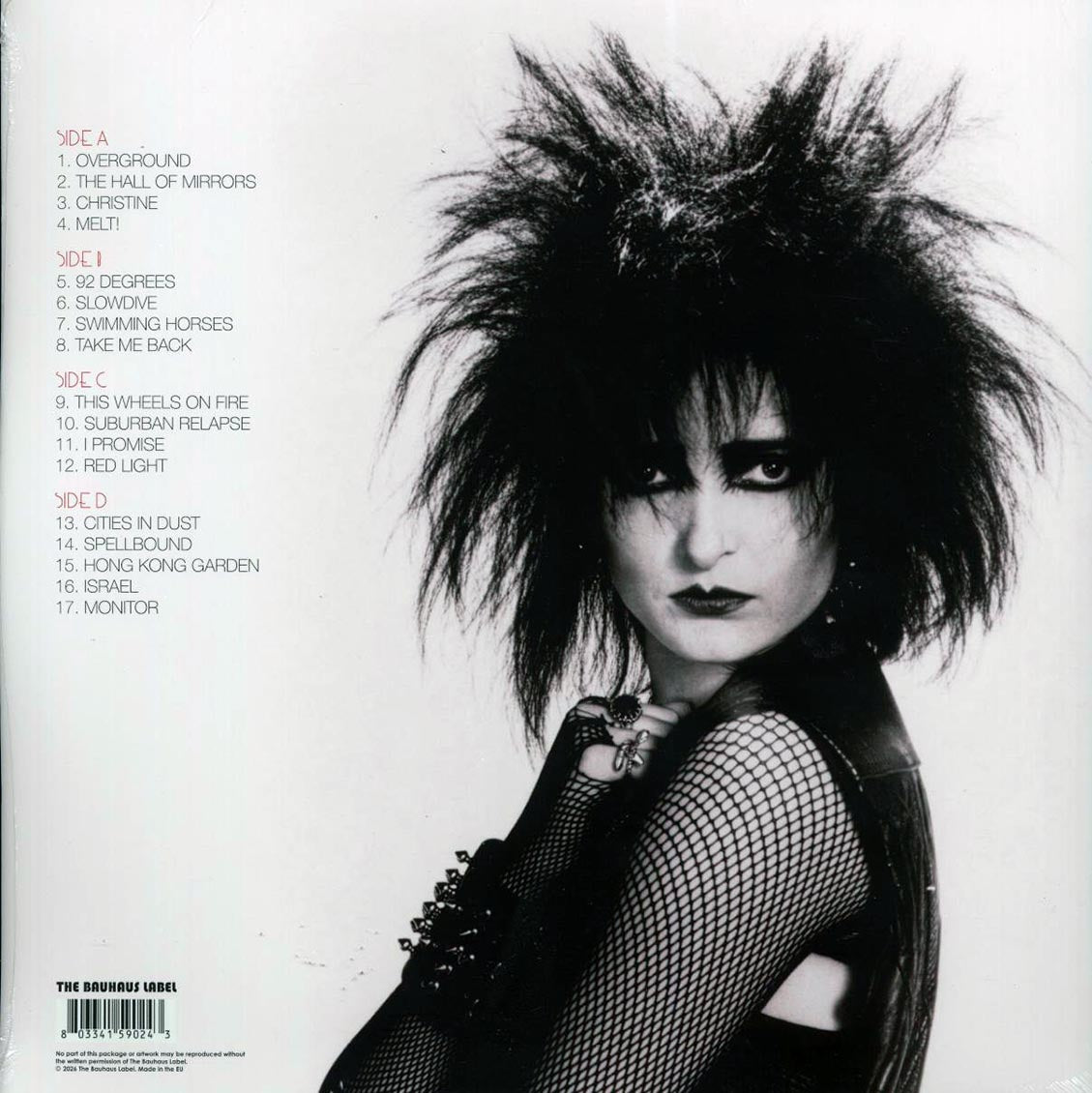 Siouxsie & The Banshees - Just Landed: Florida Broadcast 1987 (2xLP) vinyl LP back cover