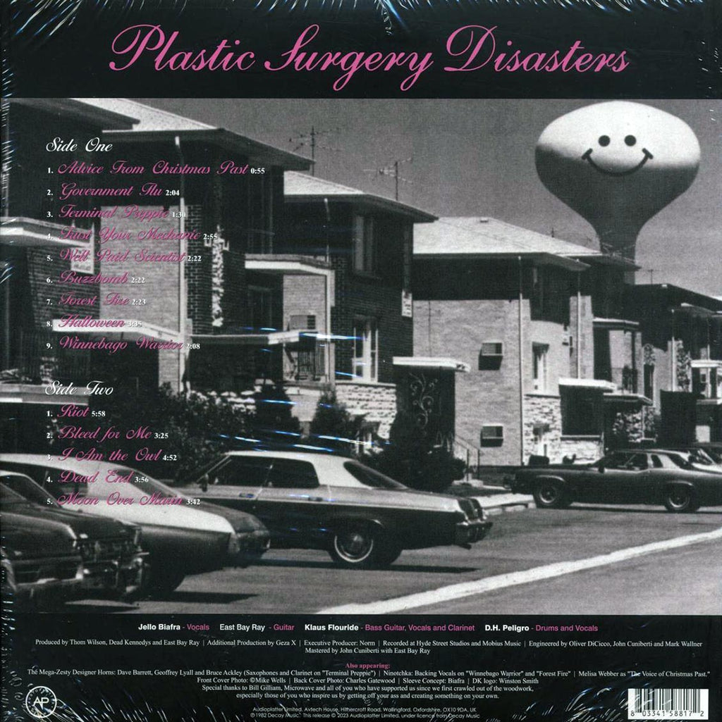 Dead Kennedys - Plastic Surgery Disasters (ltd. ed.) (purple vinyl) vinyl LP back cover