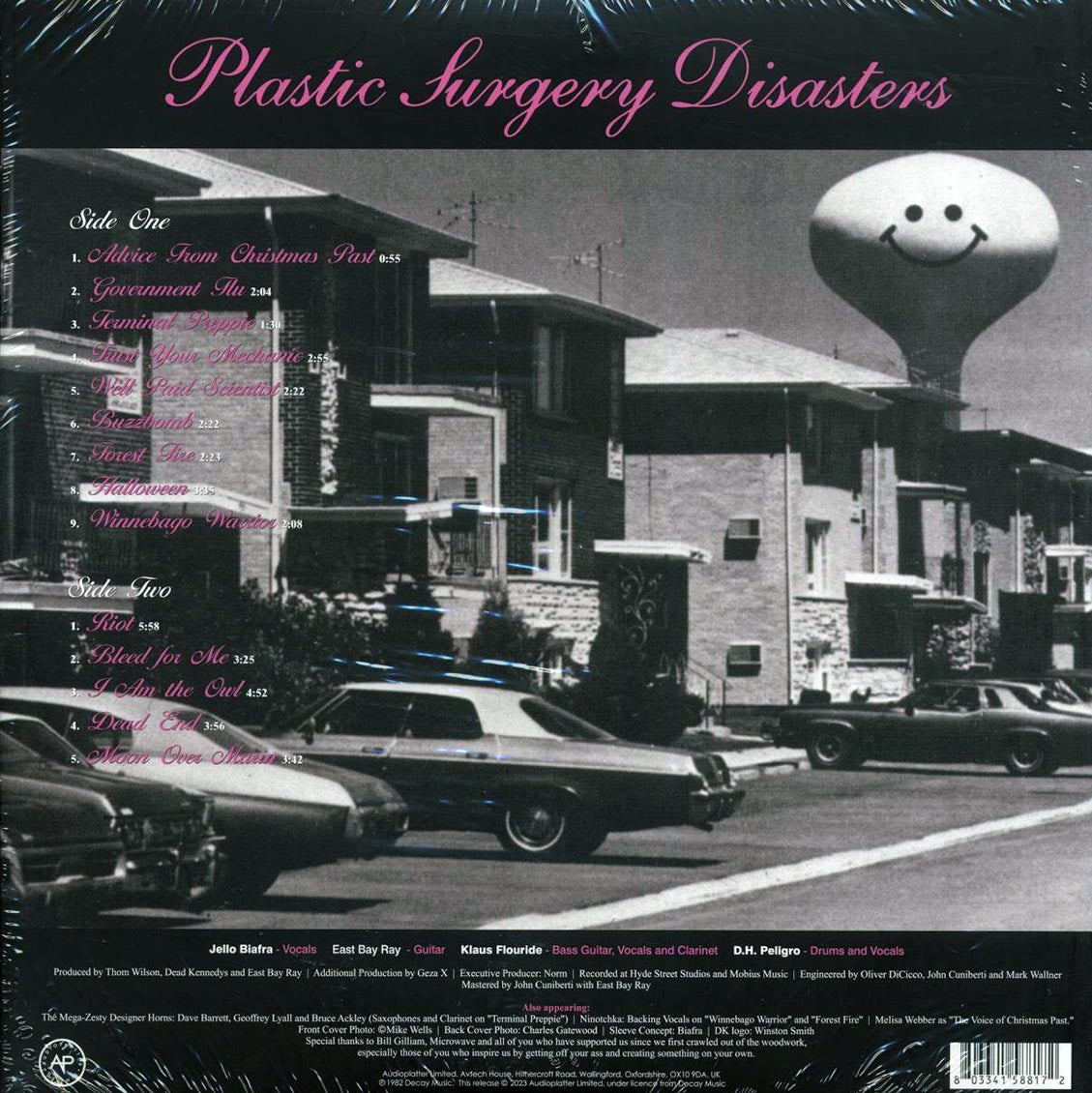 Dead Kennedys - Plastic Surgery Disasters (ltd. ed.) (purple vinyl) vinyl LP back cover