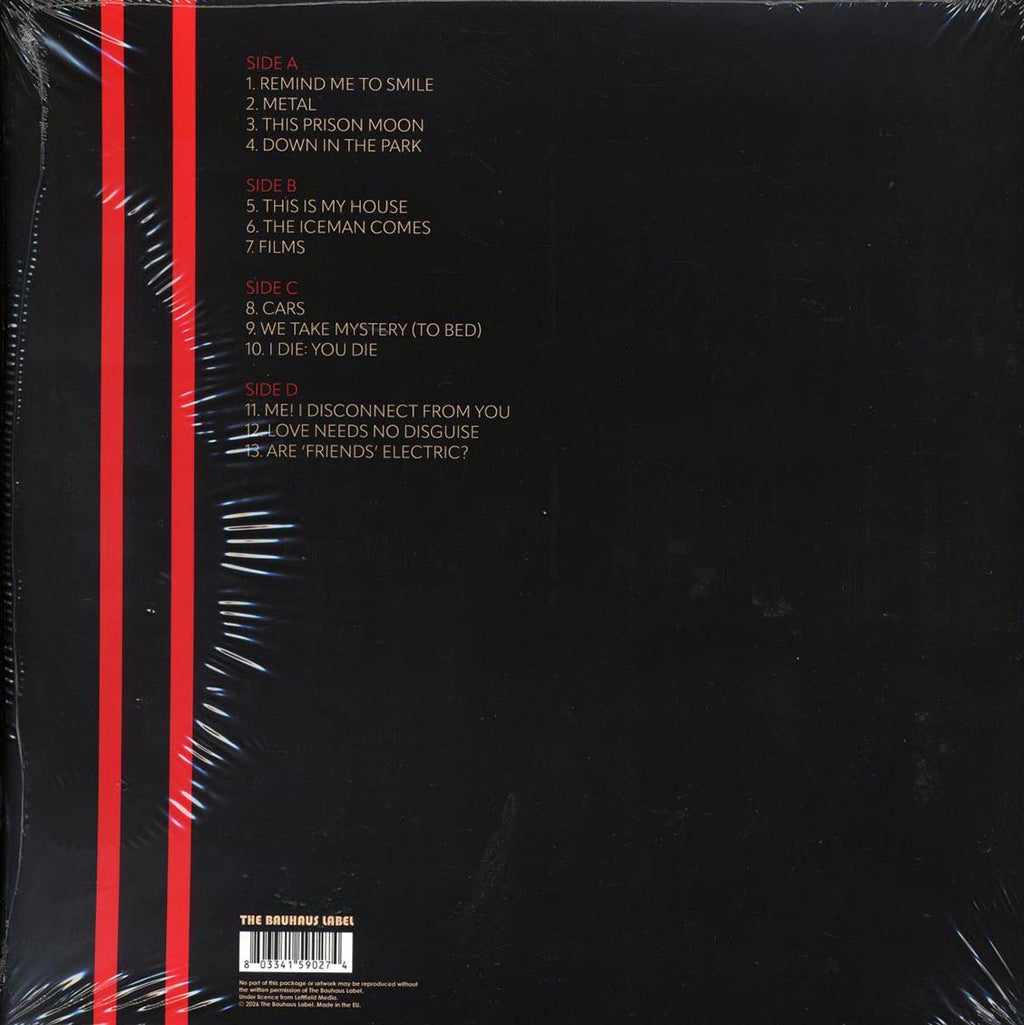Gary Numan - Disguise & Disconnection: Live At The Hammersmith Odeon, London (ltd. ed.) (2xLP) (clear vinyl) vinyl LP back cover