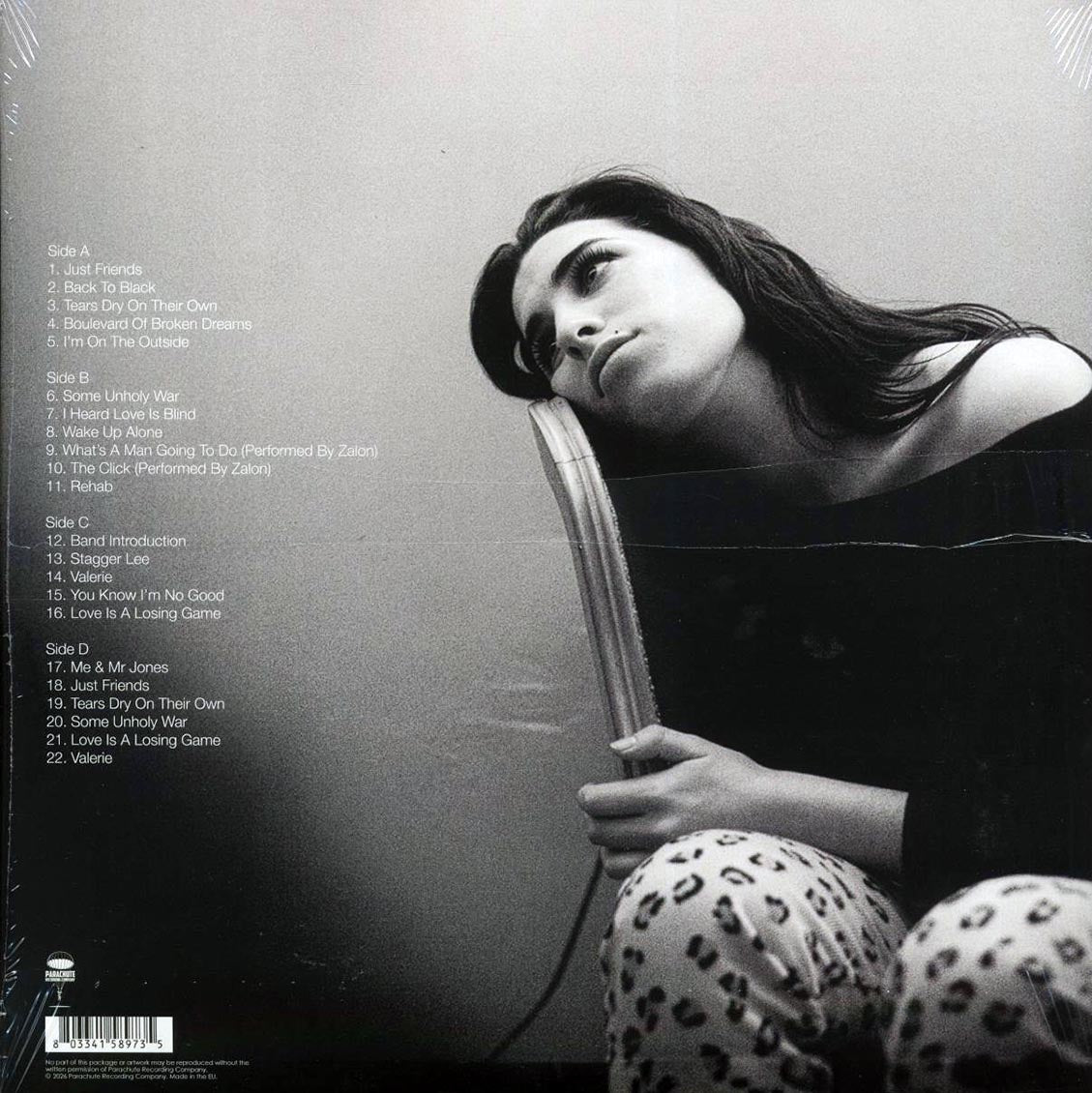 Amy Winehouse - The Summer Soul Festival: Sao Paulo, Brazil & Belgrade, Serbia (2xLP) vinyl LP back cover