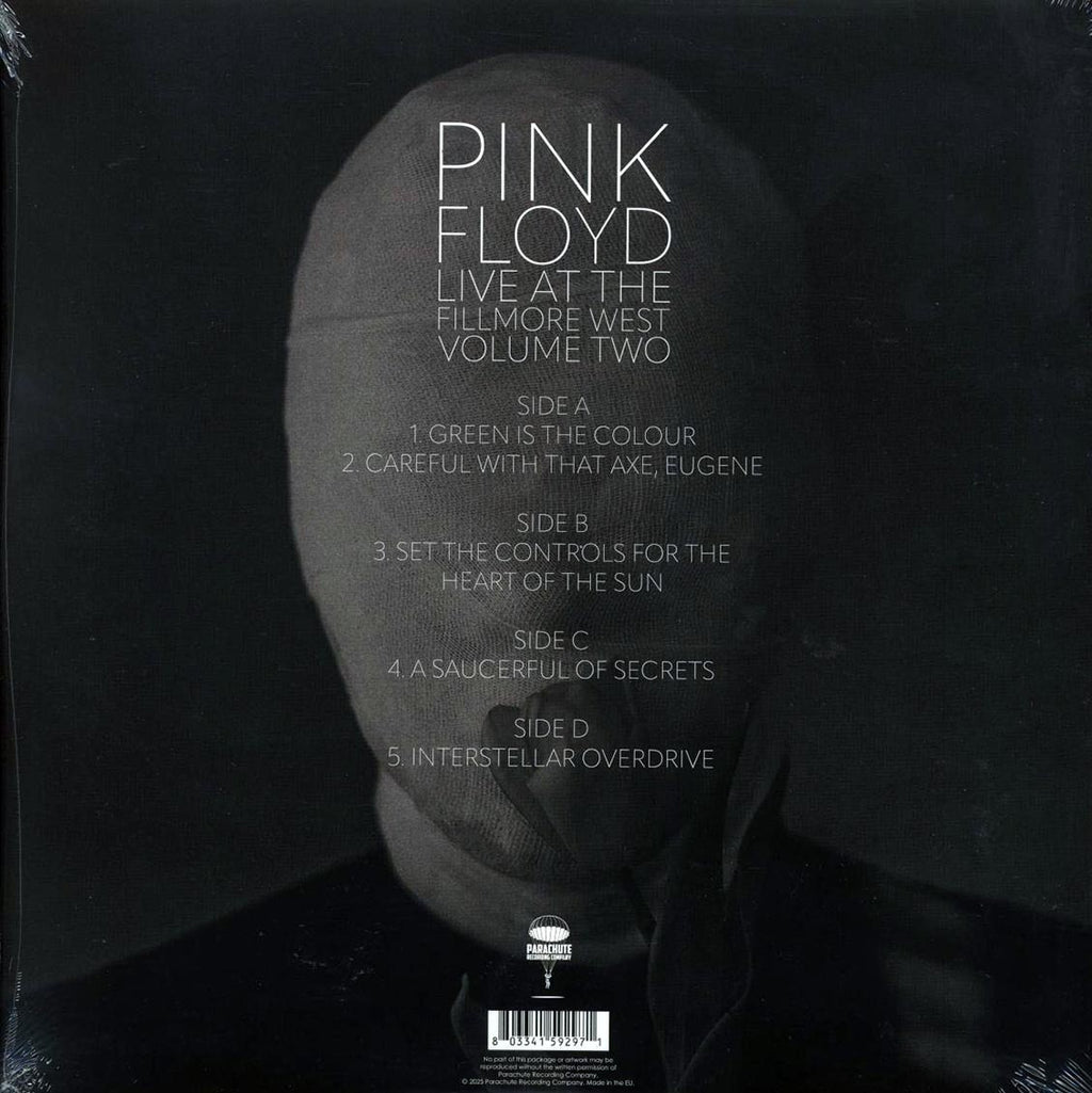 Pink Floyd - Live At The Fillmore West Volume 2 (ltd. ed.) (2xLP) (clear vinyl) vinyl LP back cover