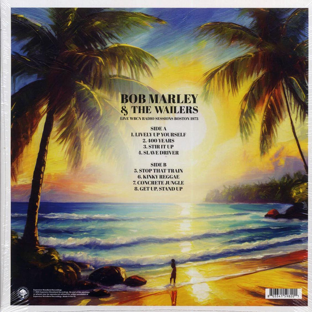 Bob Marley - Live WBCN Radio Sessions Boston 1973 (colored vinyl) vinyl LP back cover