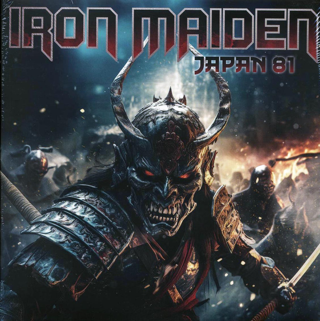 Iron Maiden - Japan 81 (ltd. ed.) (2xLP) (red/orange splatter vinyl) vinyl LP front cover