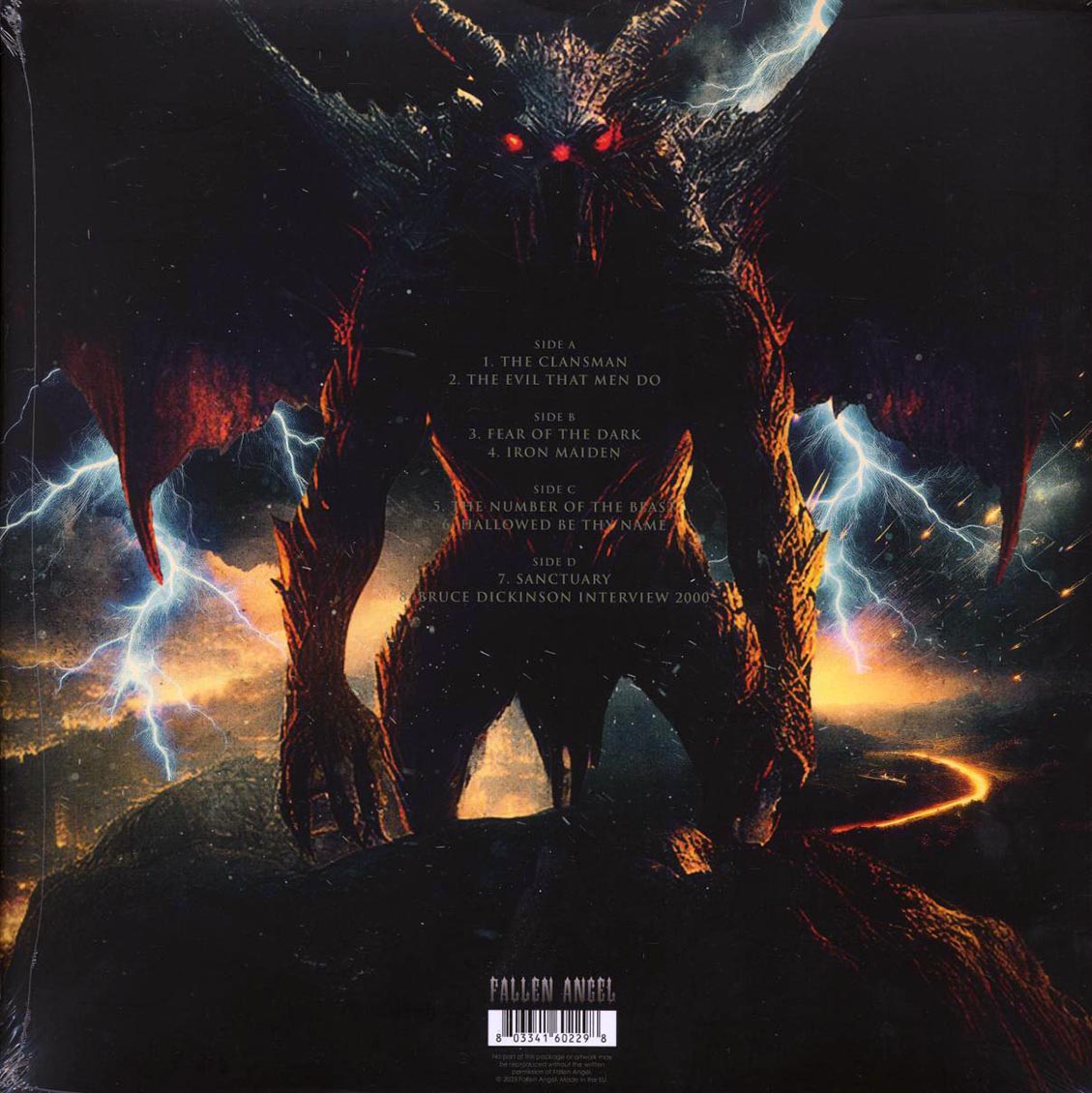 Iron Maiden - Nightmare Over Nijmegen Volume 2 (ltd. ed.) (2xLP) (red/white splatter vinyl) vinyl LP back cover