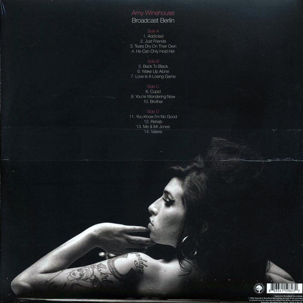 Amy Winehouse - Broadcast Berlin 2007 (2xLP) vinyl LP back cover