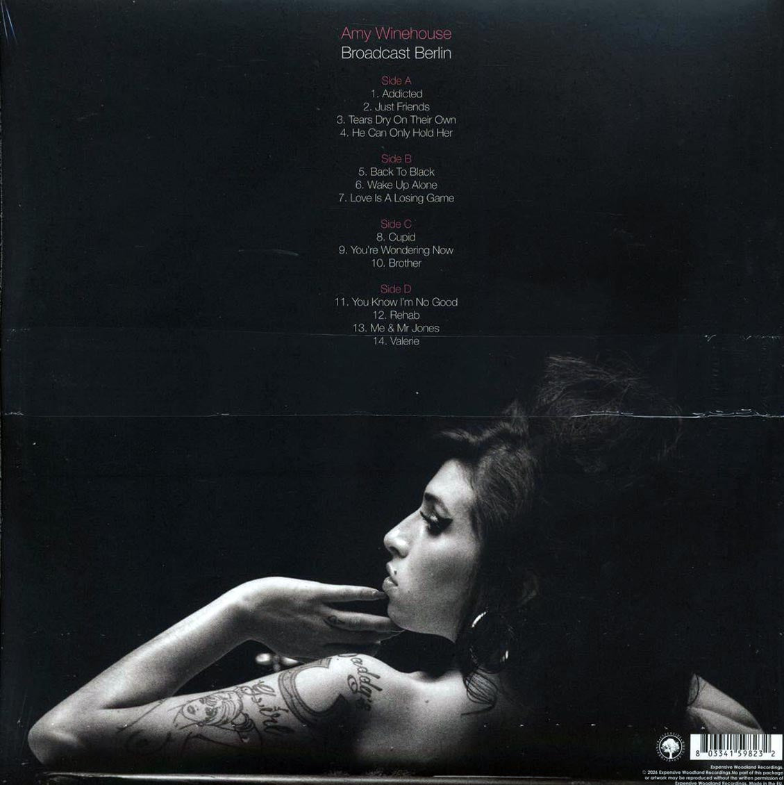 Amy Winehouse - Broadcast Berlin 2007 (2xLP) vinyl LP back cover