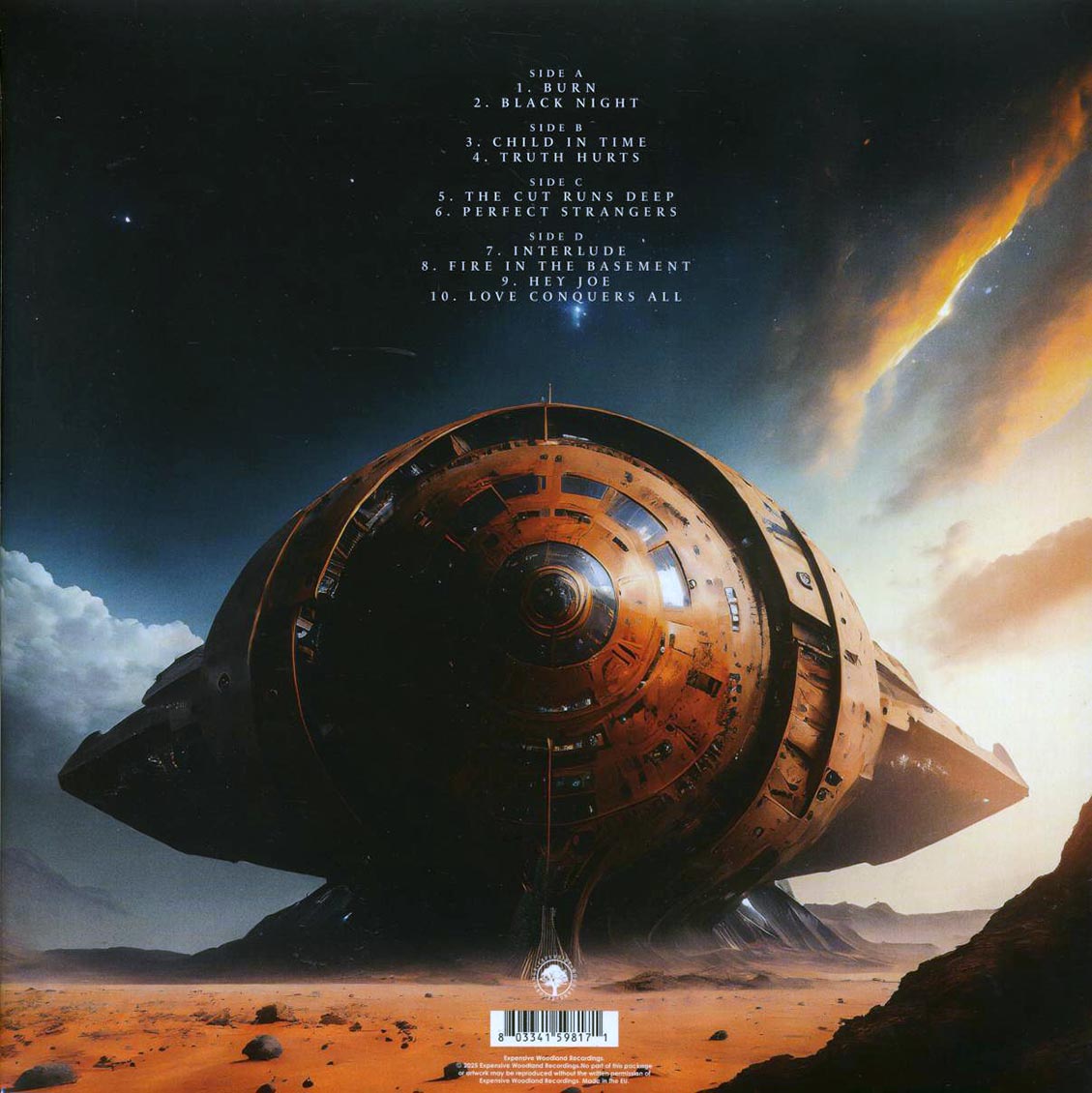 Deep Purple - Live Olympia Stadium Sao Paulo Volume 1 (ltd. ed.) (2xLP) (purple vinyl) vinyl LP back cover