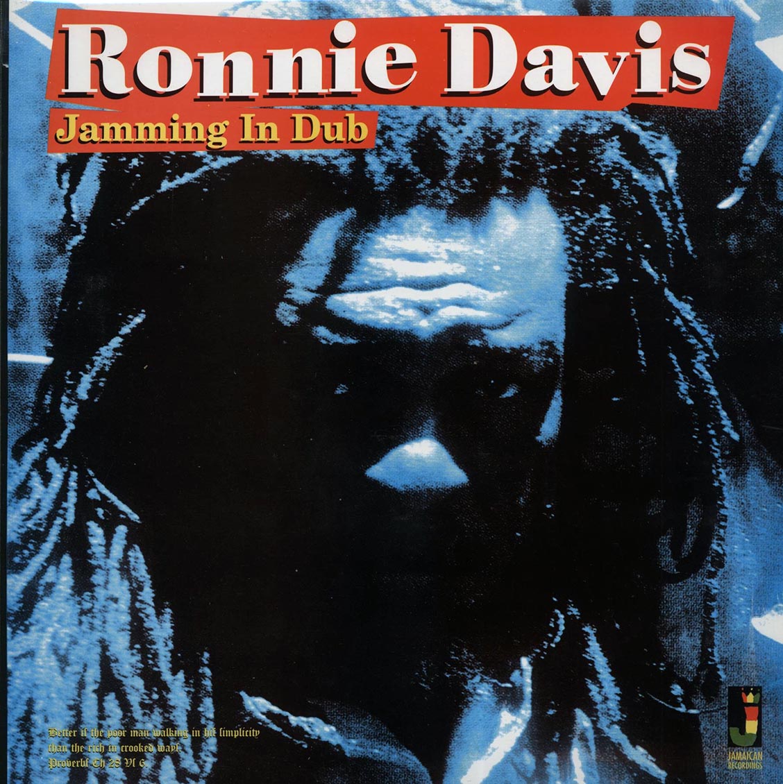 Ronnie Davis - Jamming In Dub (180g) vinyl LP front cover