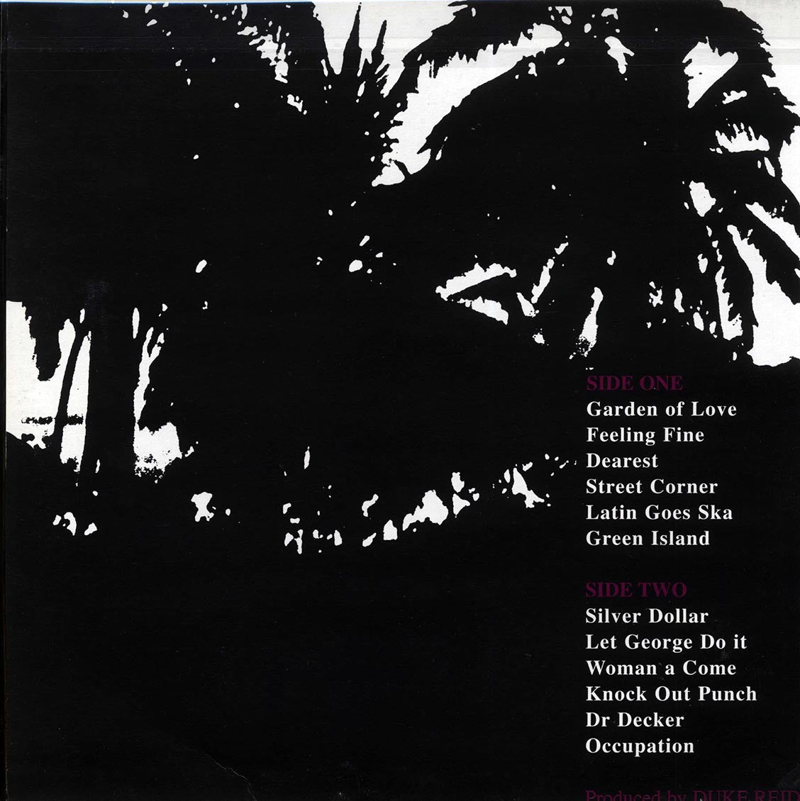Don Drummond - Memorial Album vinyl LP back cover