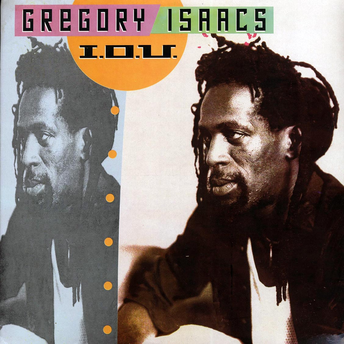 Gregory Isaacs - IOU (Jamaica press) (orig. press) vinyl LP front cover