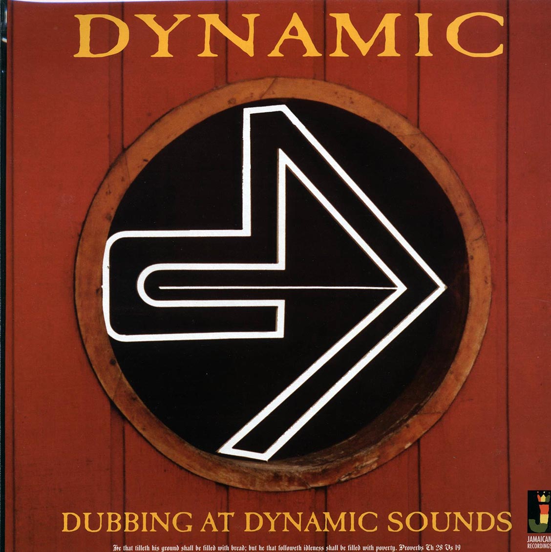 Dynamic - Dubbing At Dynamic Sounds (180g) vinyl LP front cover