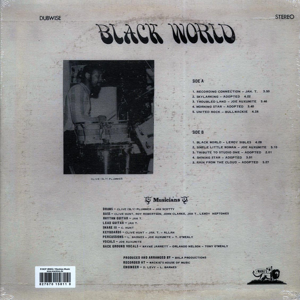 Wackie's - Black World (Dubwise) vinyl LP back cover