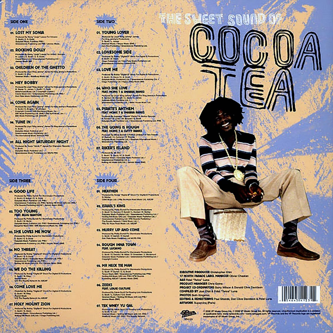 Cocoa Tea - Reggae Anthology: The Sweet Sound Of Cocoa Tea (2xLP) vinyl LP back cover