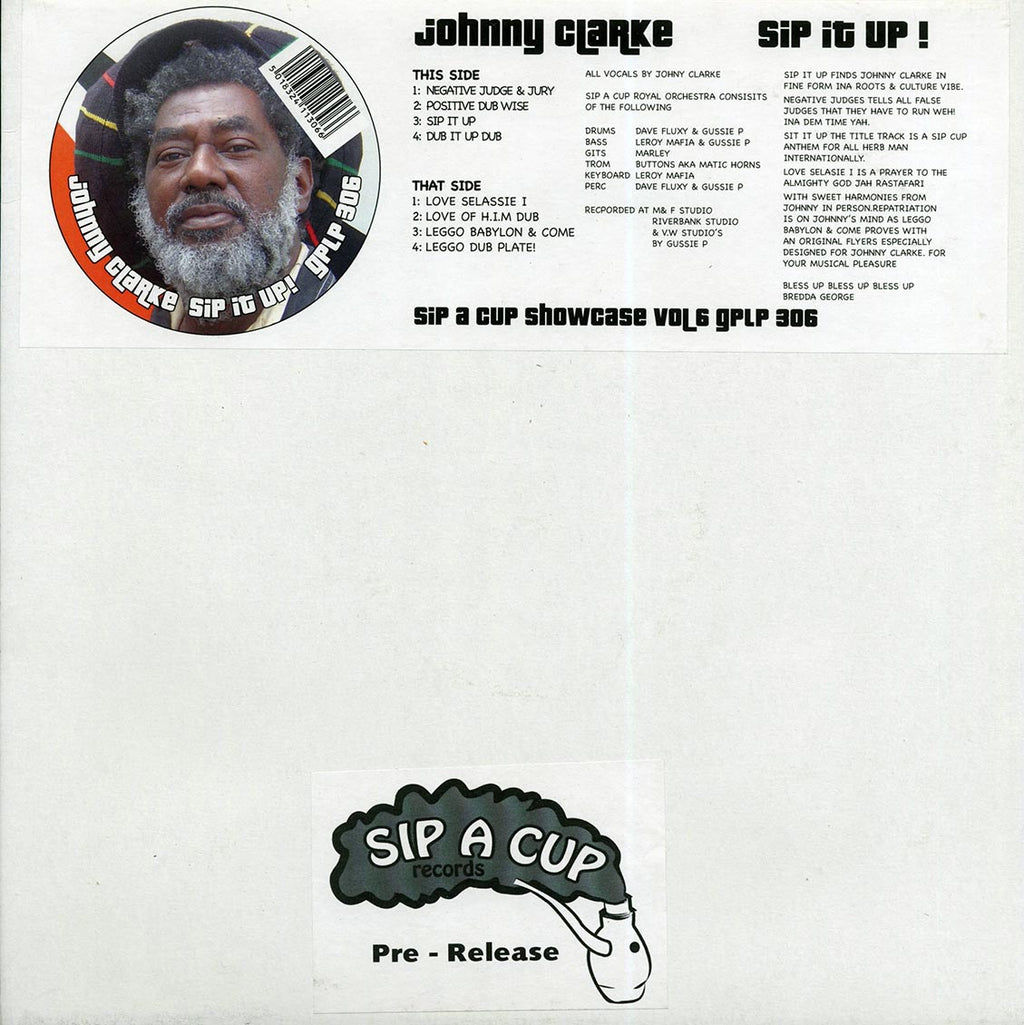 Johnny Clarke - Sip It Up (orig. press) vinyl LP front cover