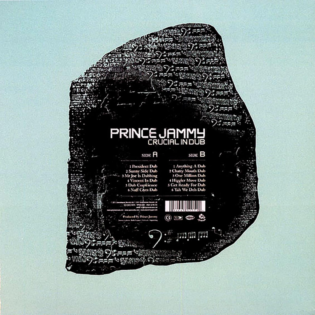 Prince Jammy - Crucial In Dub vinyl LP back cover