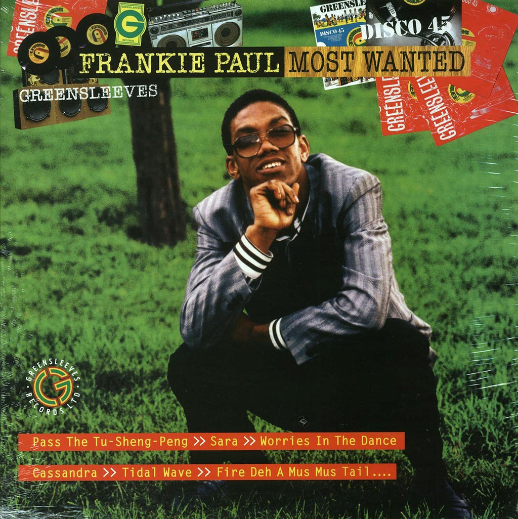 Frankie Paul - Most Wanted vinyl LP front cover
