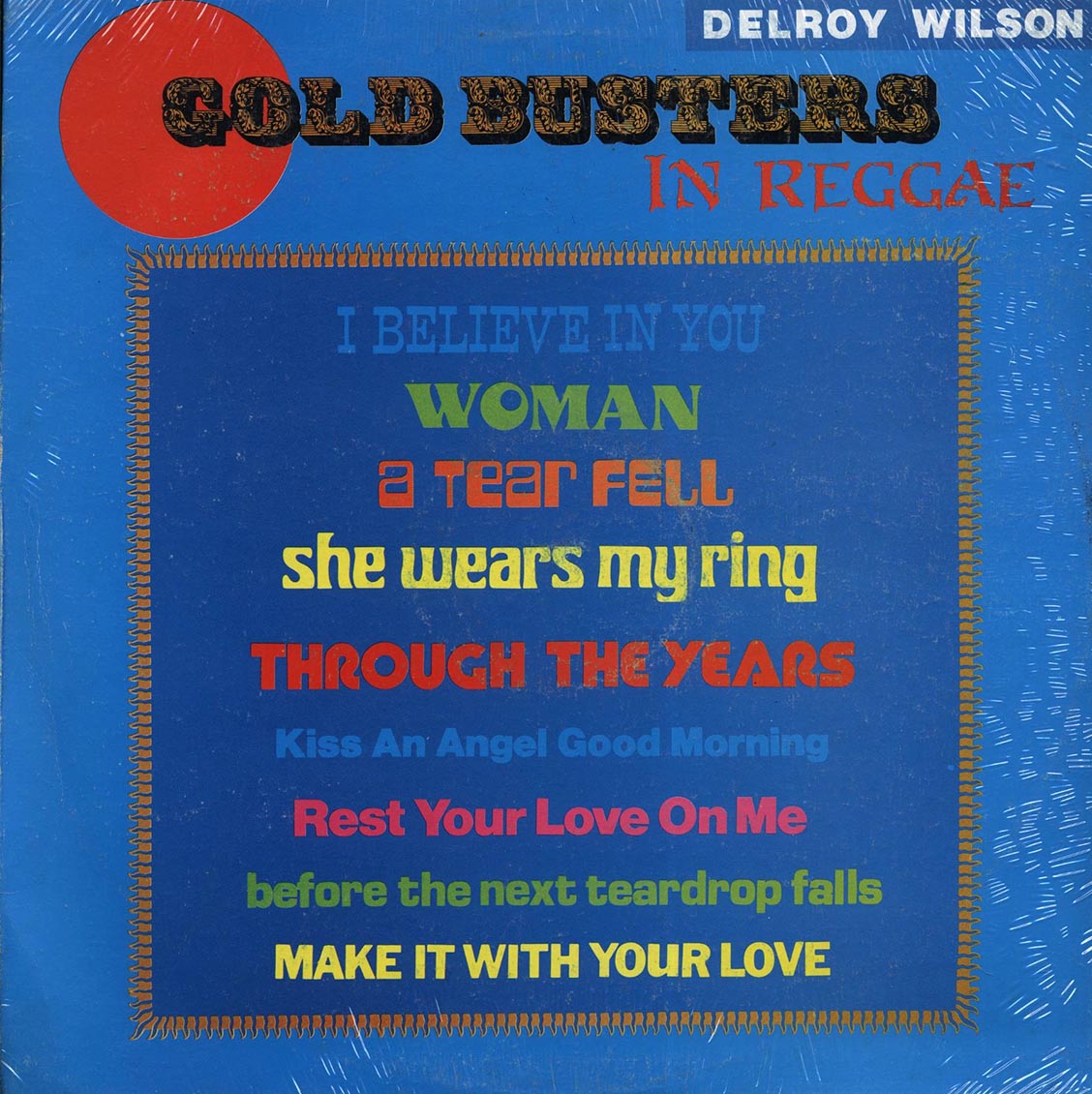 Delroy Wilson - Gold Busters In Reggae (Jamaica press) (orig. press) vinyl LP front cover