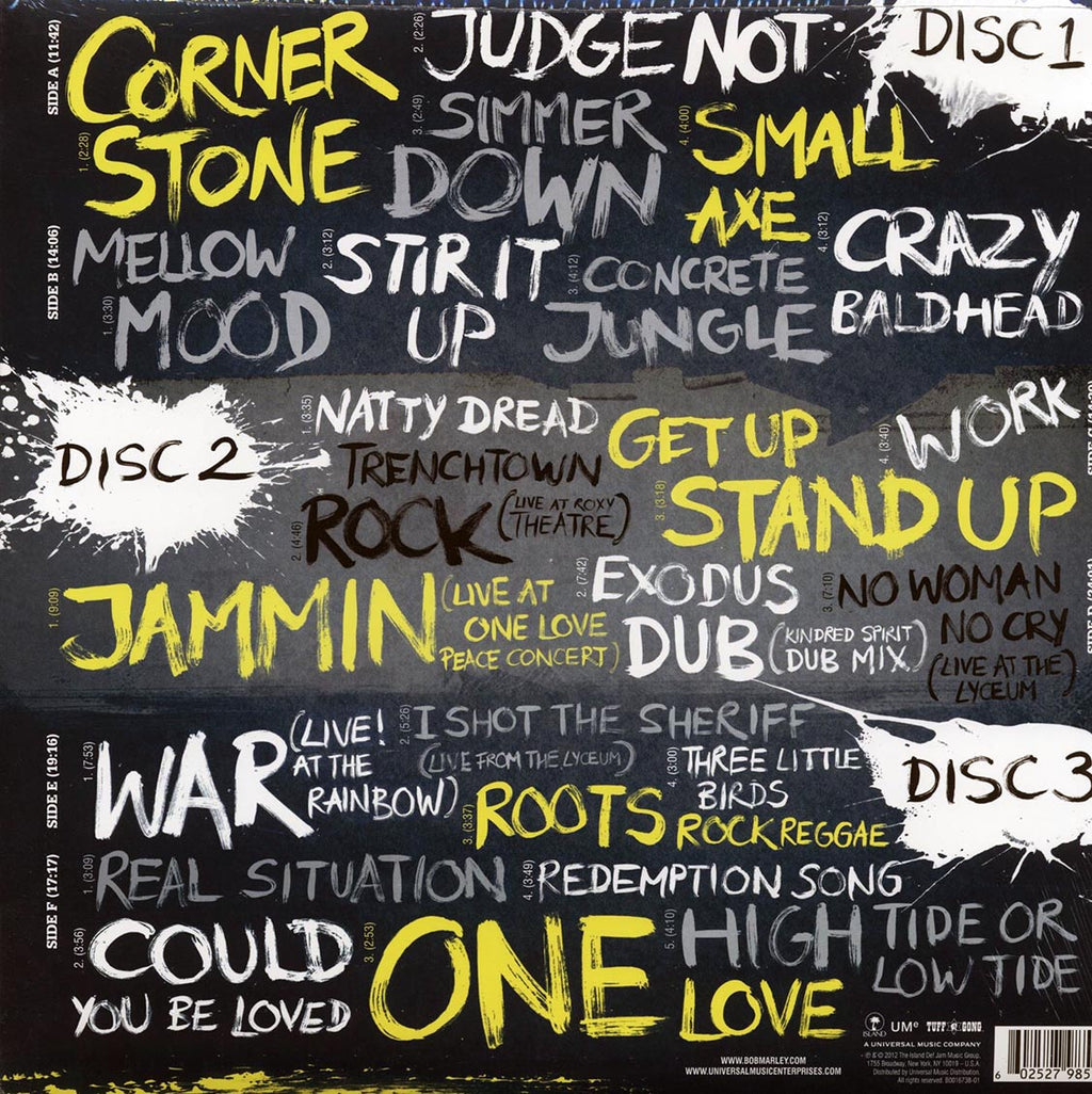Bob Marley - Marley: The Original Soundtrack (3xLP) vinyl LP back cover