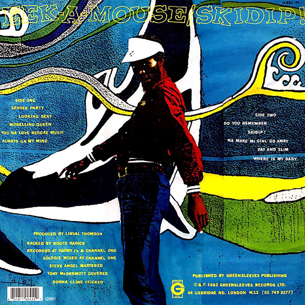 Eek A Mouse - Skidip vinyl LP back cover