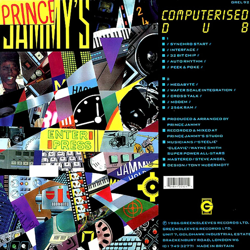 Prince Jammy - Computerised Dub vinyl LP back cover