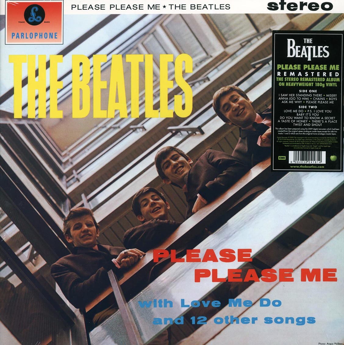 The Beatles - Please Please Me (stereo) (180g) vinyl LP front cover