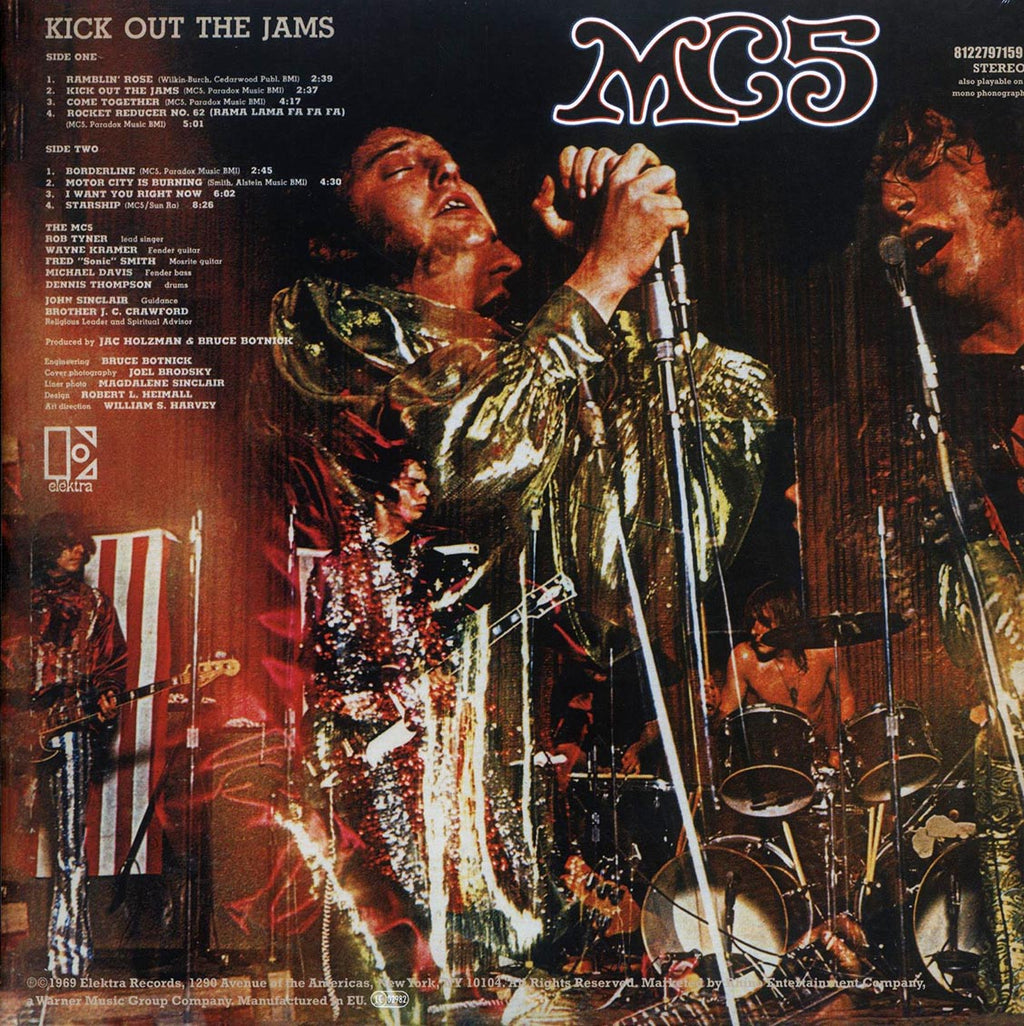 MC5 - Kick Out The Jams (180g) vinyl LP back cover