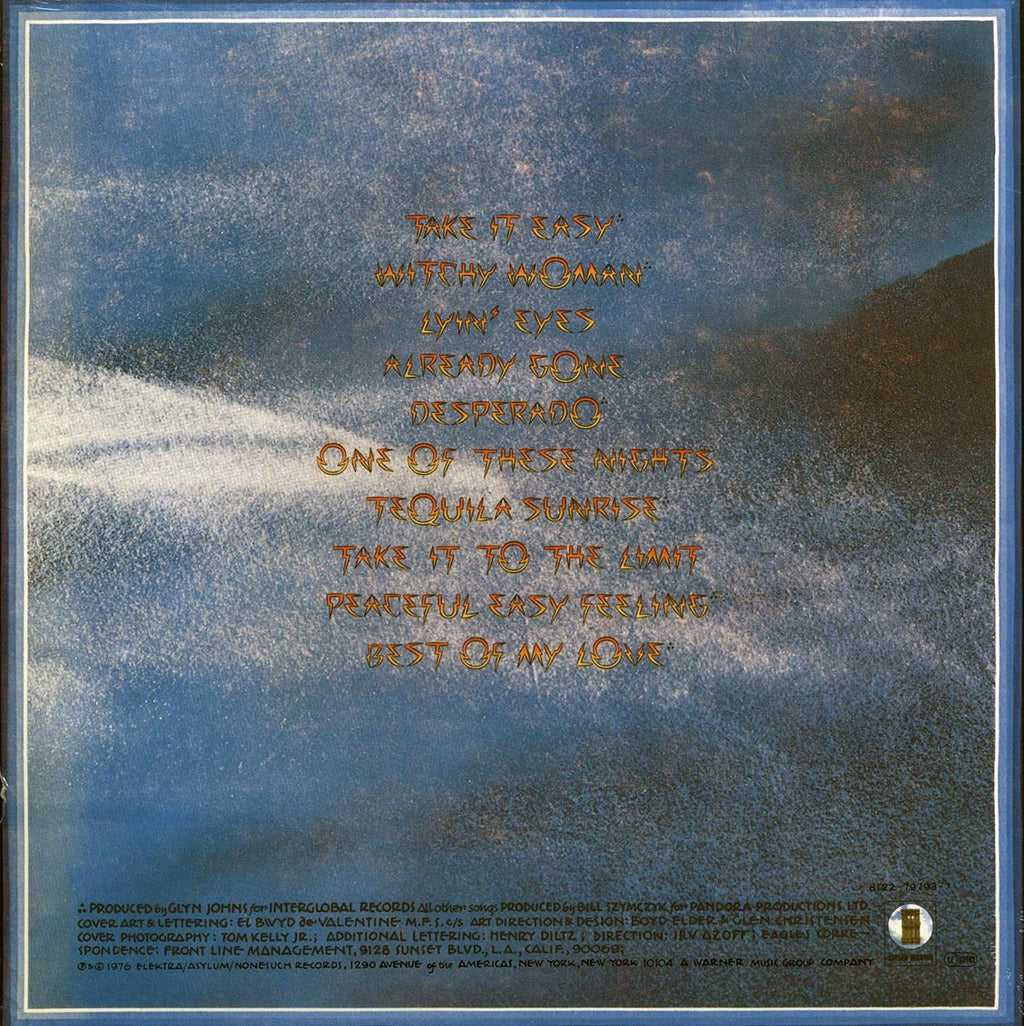 Eagles - Their Greatest Hits 1971-1975 (180g) vinyl LP back cover
