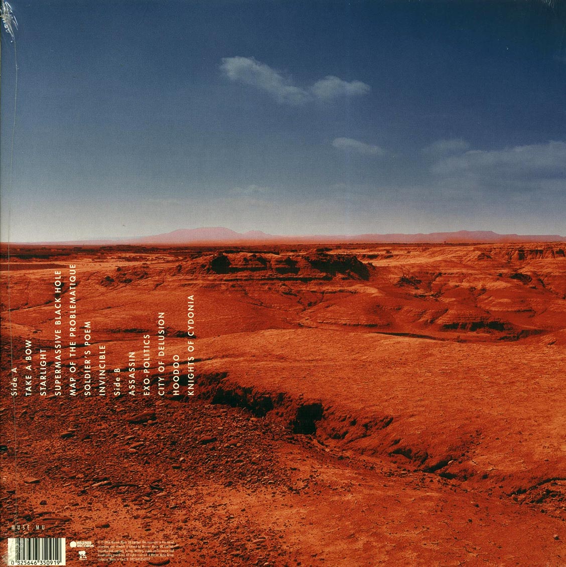 Muse - Black Holes And Revelations vinyl LP back cover