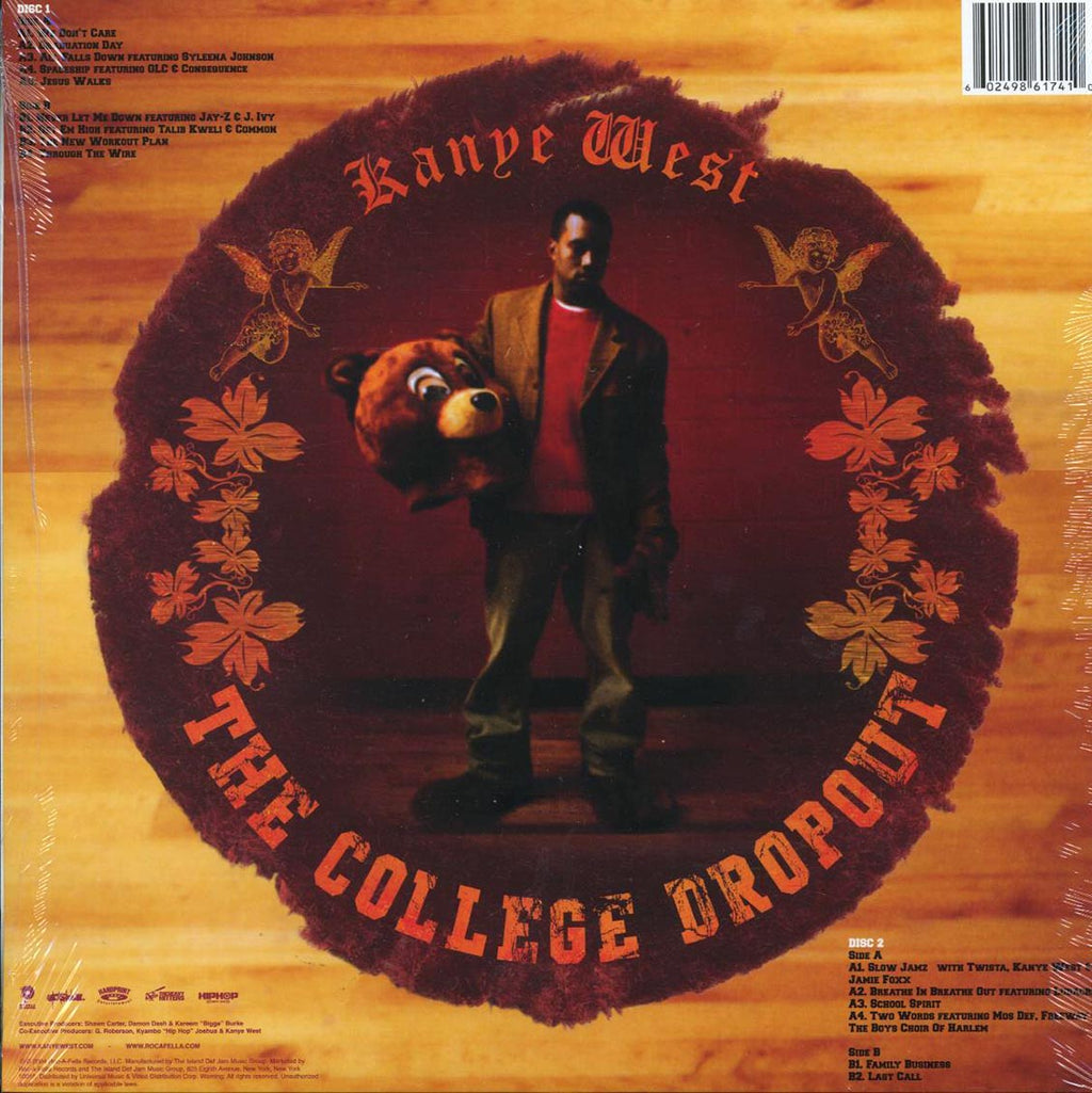 Kanye West - The College Dropout (2xLP) vinyl LP back cover