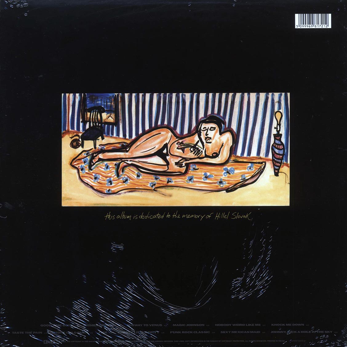 Red Hot Chili Peppers - Mother's Milk (180g) vinyl LP back cover