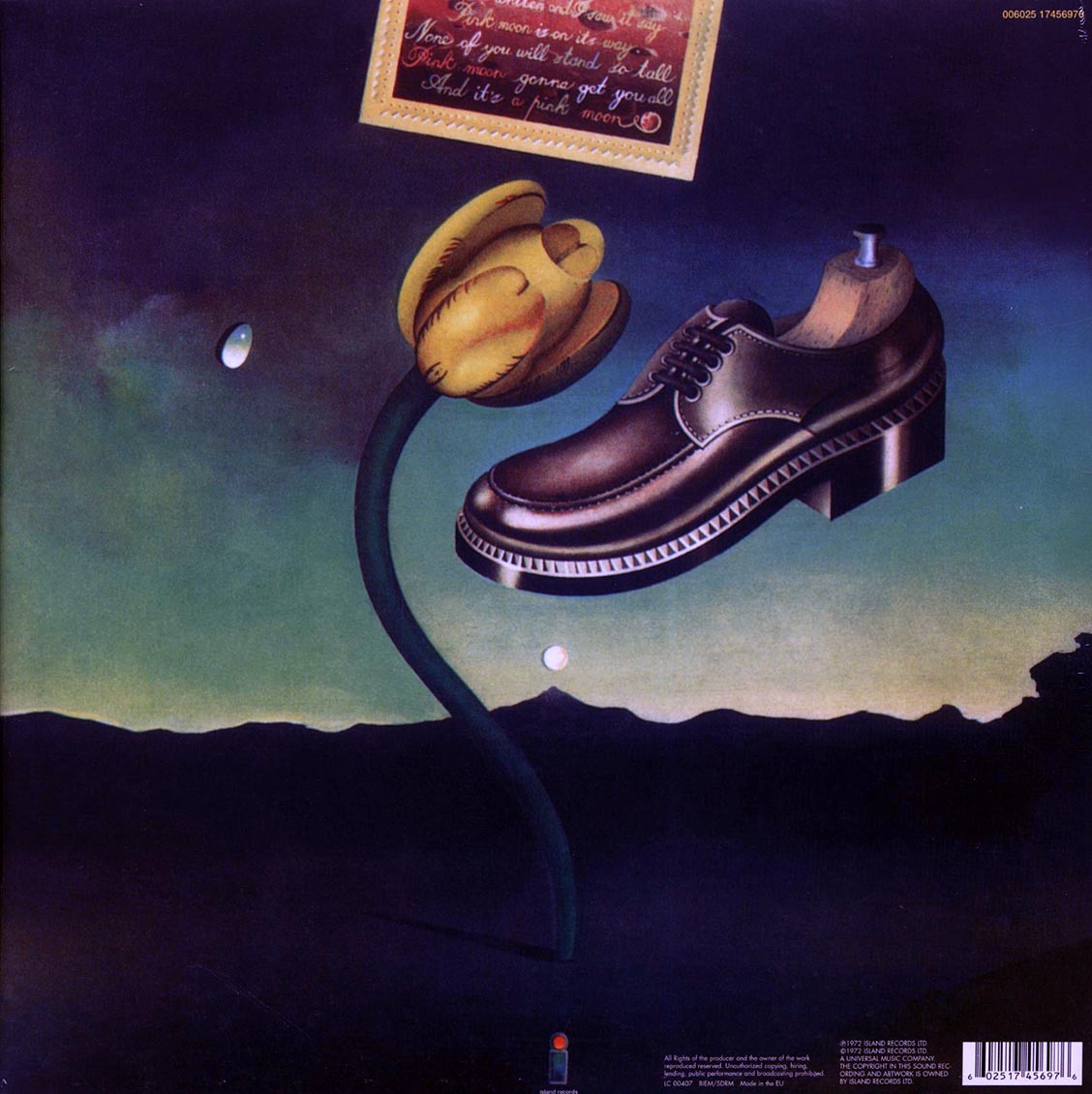 Nick Drake - Pink Moon (180g) vinyl LP back cover