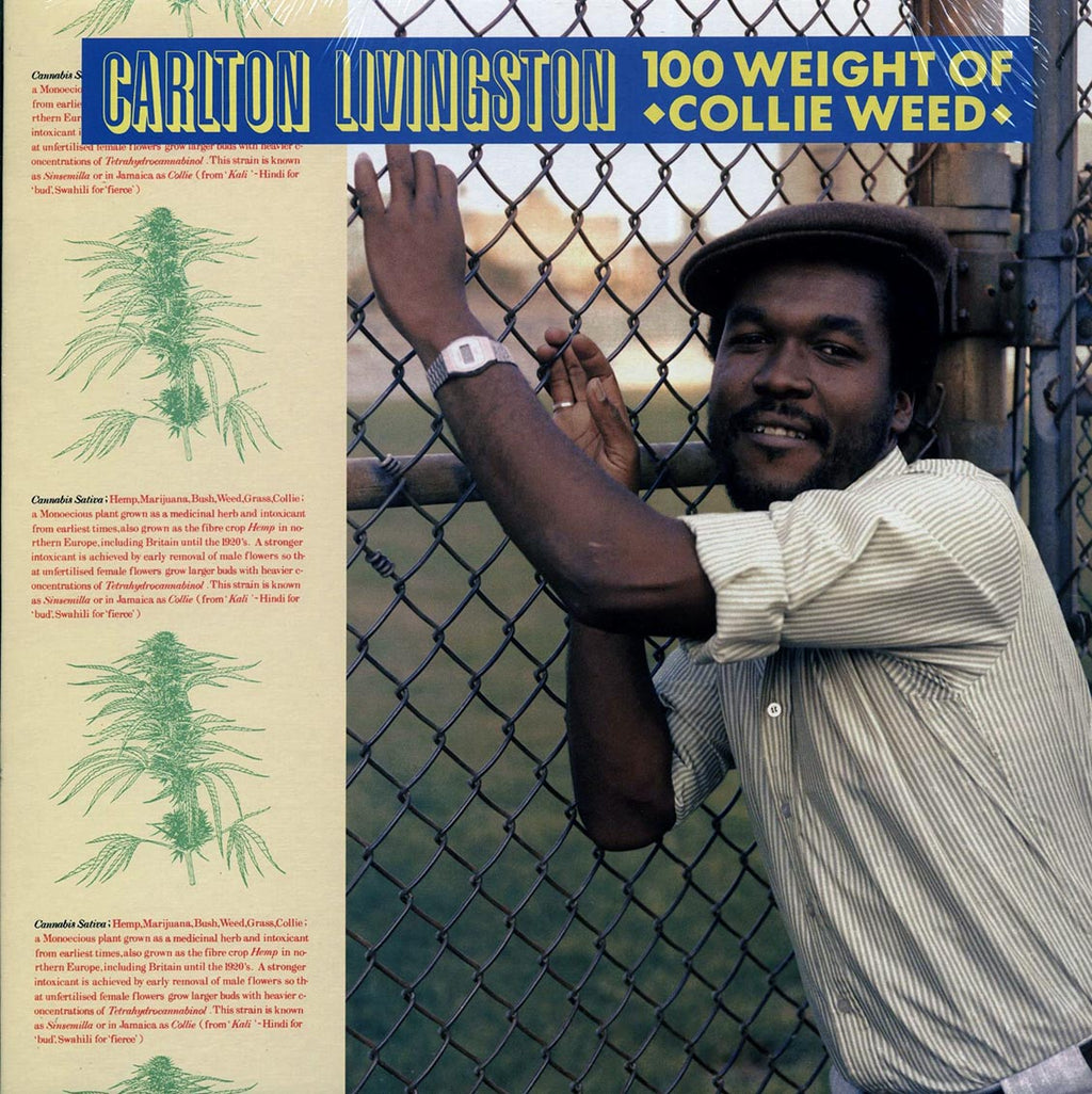 Carlton Livingston - 100 Weight Of Collie Weed vinyl LP front cover