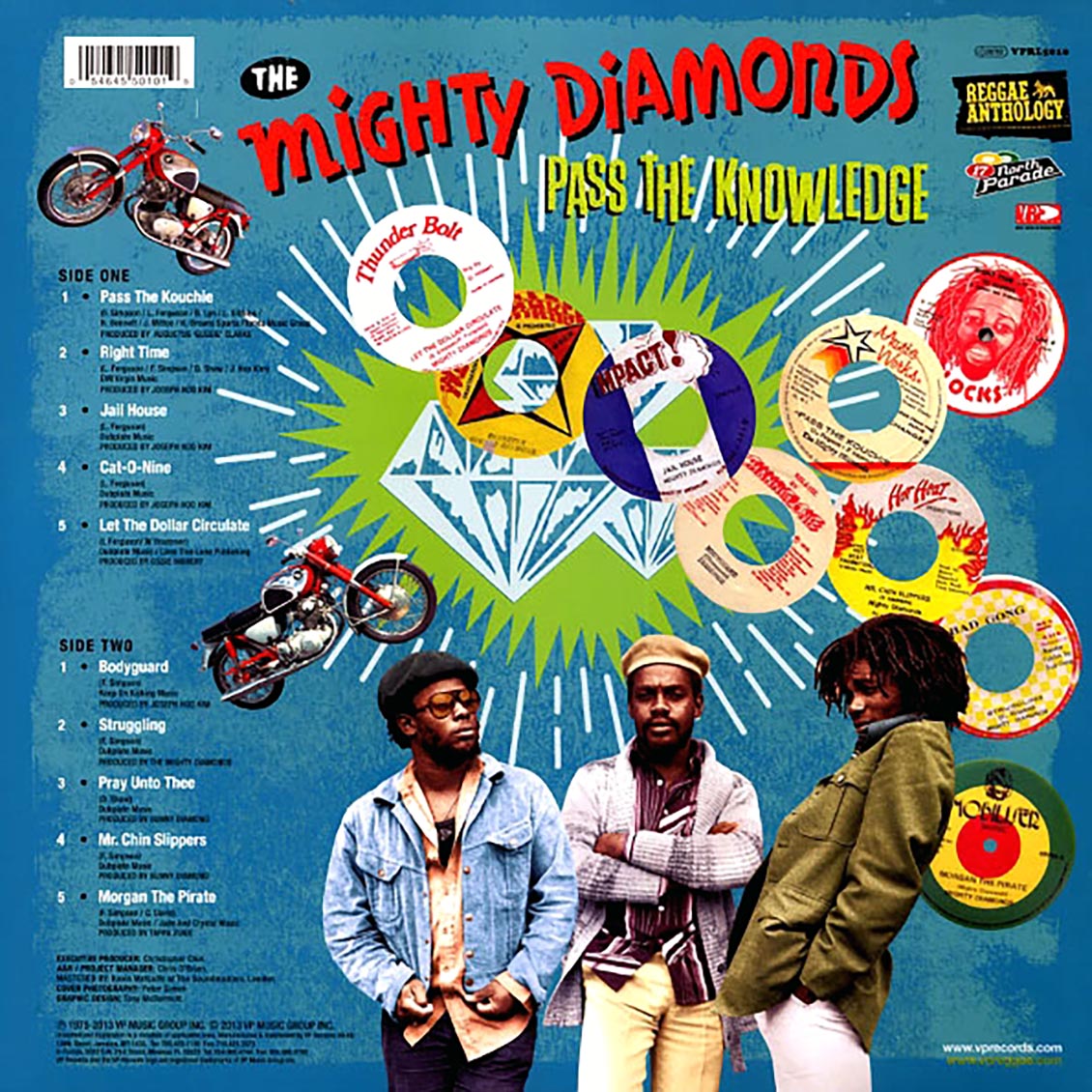 The Mighty Diamonds - Pass The Knowledge: Reggae Anthology vinyl LP back cover