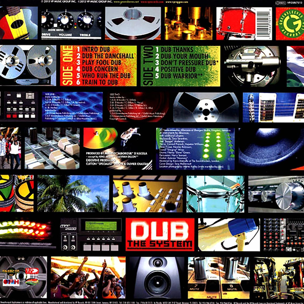 Alborosie - Dub The System vinyl LP back cover