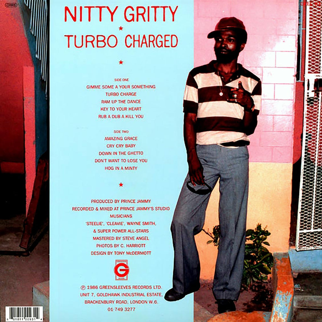 Nitty Gritty - Turbo Charged vinyl LP back cover