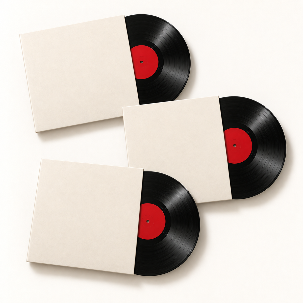 Representative illustration of the Cool Cat Curated Surprise 3-LP pack. Selected albums and cover artwork vary.