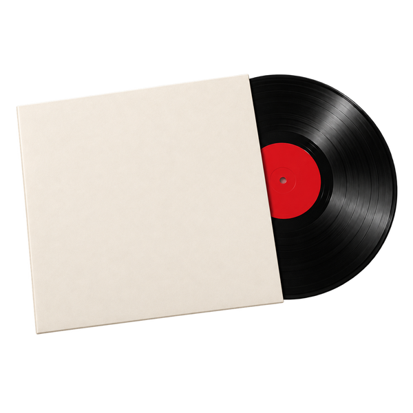 Illustration of 1 vinyl record with blank sleeves; selected albums vary.